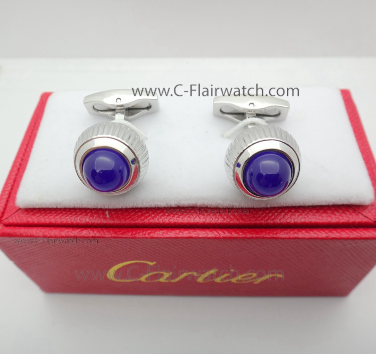 Copy Cartier Cufflinks - Black and Blue Men Cufflinks